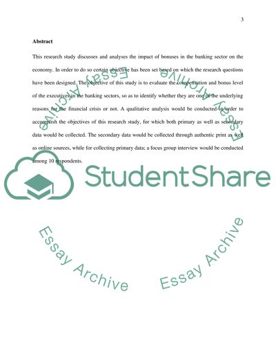 Impact of Bankers Bonuses on the Economy