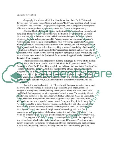 Geography edit down to 500 words