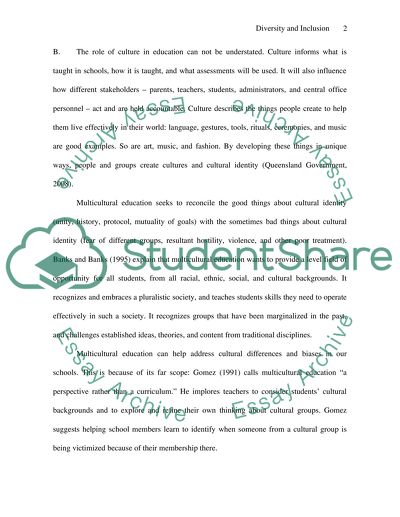 Education - Diversity and Inclusion