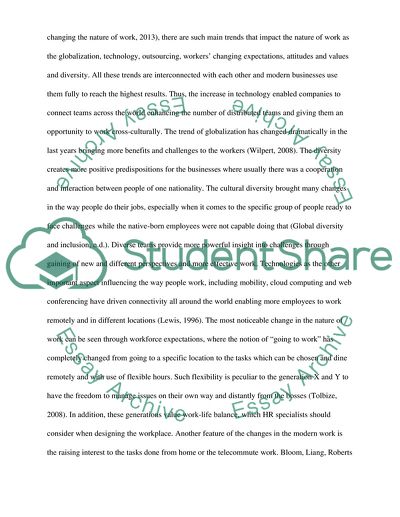 Workforce Shifts In Types Of Jobs
