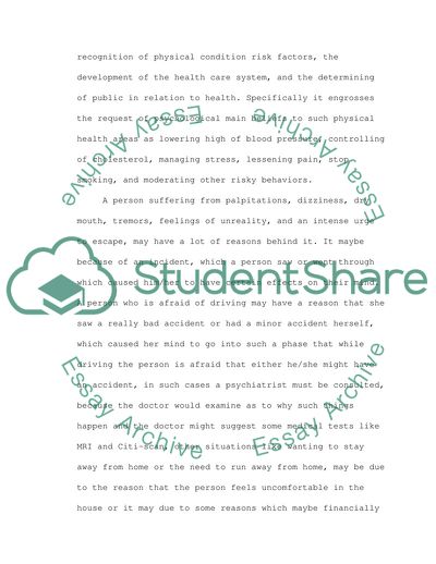 Psychology and Peoples Physical Health