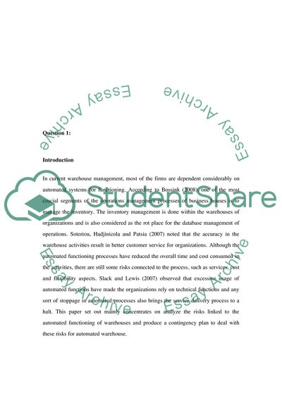 Warehouse Automation Technology