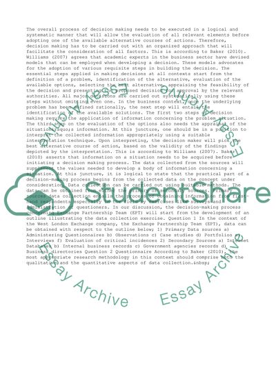 Business Decision Making