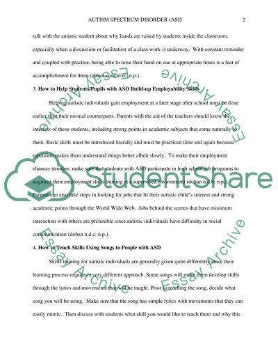 How to: for Autistic people