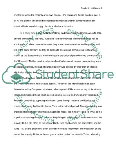 Compare Contrast Essay Papers Political Violence In Rwanda Product Review Writing Service also Student Life Essay In English Political Violence In Rwanda Essay Example Topics And Well Written Business Plan Writers New York