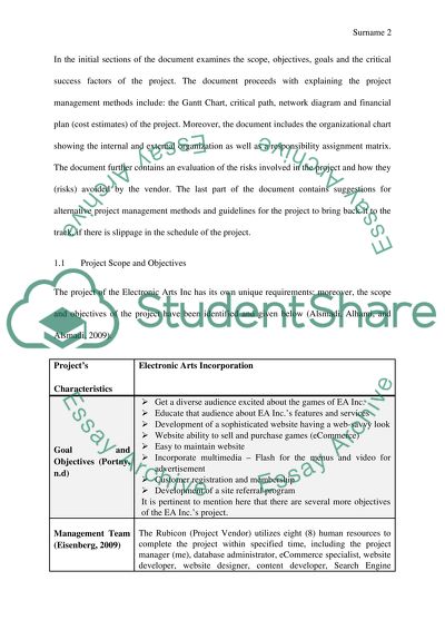 E-Commerce Advertisement Project at the Electronic Arts Inc