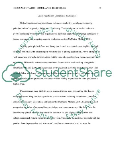 Crisis Negotiation Compliance Techniques