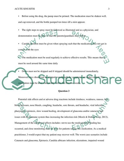 Acute Sinusitis Treatment