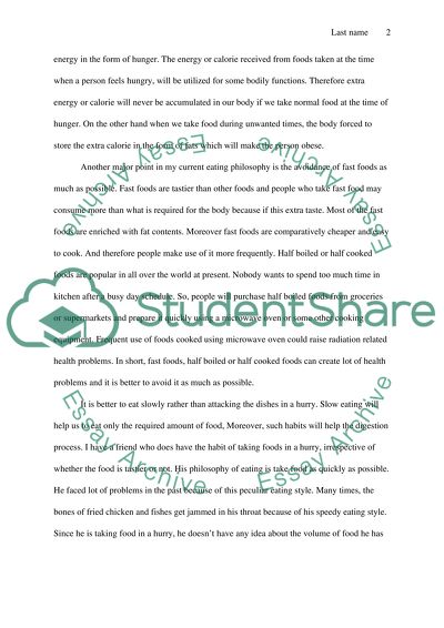 Philosophy of Eating