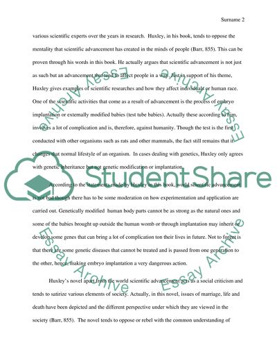 Brave New World by Huxley