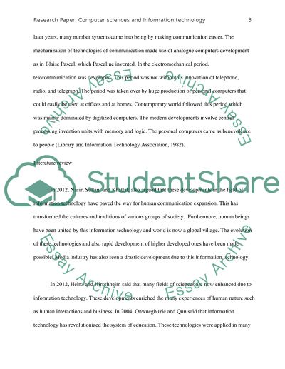 The Impact of Information Technology on the Society