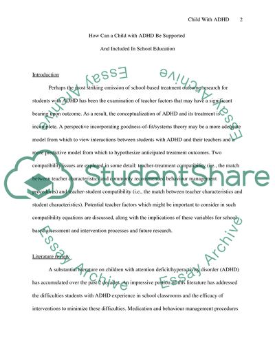 How Can a Child with ADHD Be Supported and Included in School Education