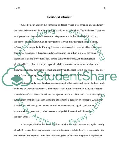 Solicitor and a barrister