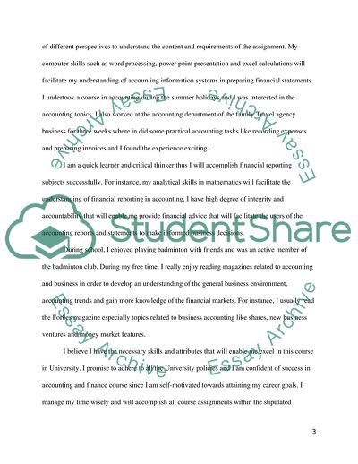 Interest in Studying Accounting and Finance