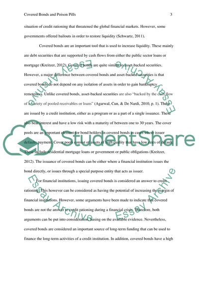 Covered Bonds and Poison Pills