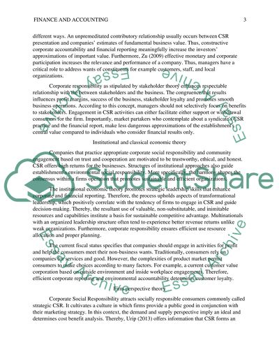 Essay on social responsibility accounting
