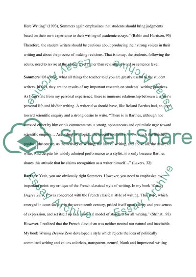 A Conversation of Authors and Scriptures