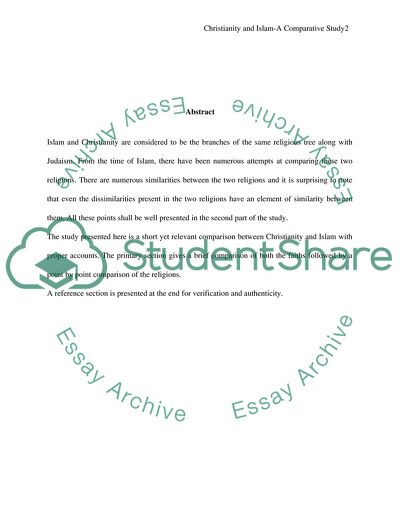 Christianity and Islam