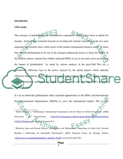 Critical Evaluation of Role of Non-State Actors