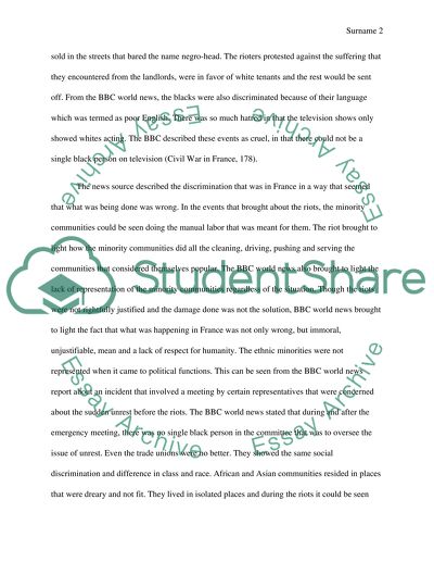 Class and race and civil war in france