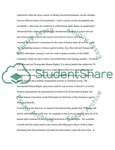 Police Abuse to Gays