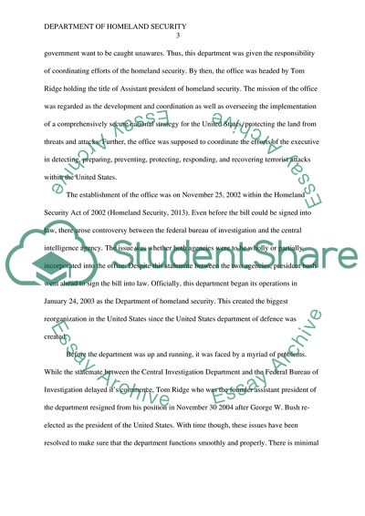 Homeland security research papers