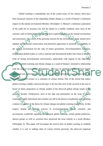 Global Warming is Real