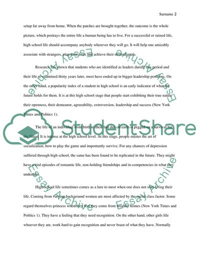 One Never Leaves High School