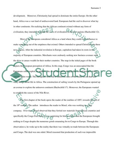 Analysis of King Leopolds Ghost by Adam Hochschild