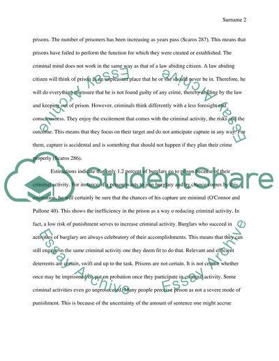 Being Incarcerated Does Not Rehabilitate