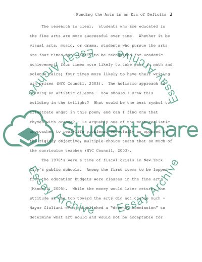 Mayor Bloombergs Dedication to Arts in Education For New York Citys Schools