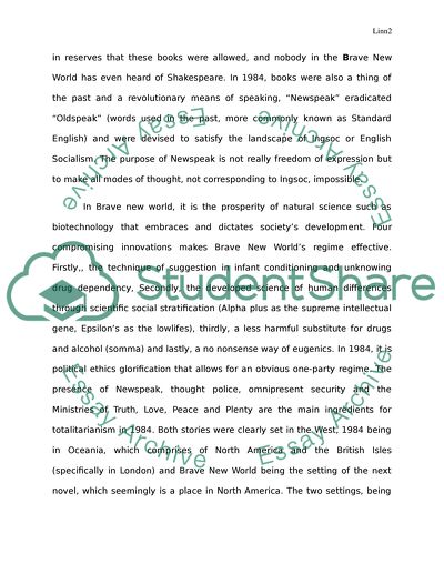 Brave New World and 1984