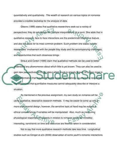 A Variety of Research Methods for Studying Responses to Romance