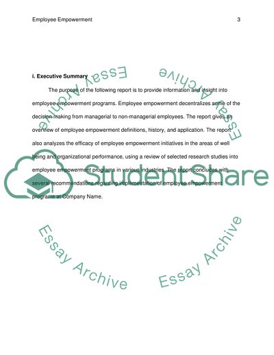 Employee Empowerment Programs