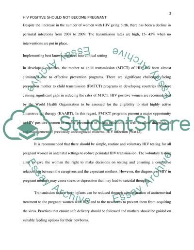 Healthy Living Essay Compare And Contrast Essay High School And College also Essay Writing Examples English Hiv Positive Women Should Not Become Pregnant Research Paper Essay On Health Awareness