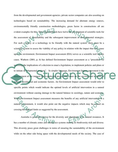 Changes to Project Assessment Approaches Proposed as Part of Australia Governments Planning Review