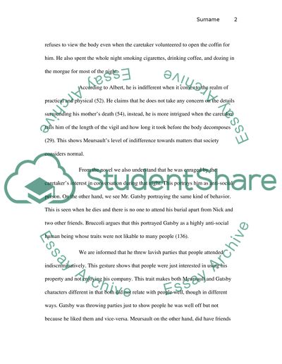 The Stranger and The Great Gatsby