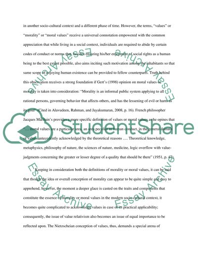 The Paradoxes of Nietzsches Introduction of valuesinto Modern Culture