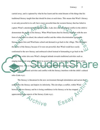 Literacy by Robert Lake