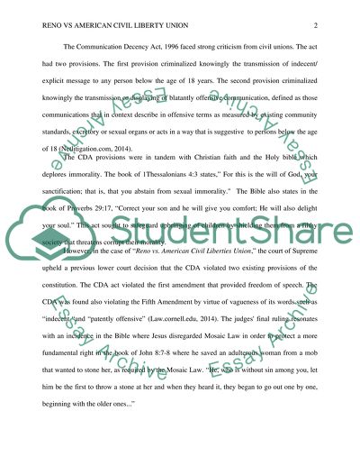 Reno v. American Civil Liberties Union, 521 U.S. 844 (1997)