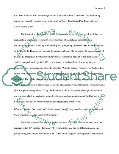 Principles, Practices, and Examples of Products Associated With the Bauhaus