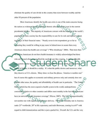 The Case for Universal Healthcare in the US