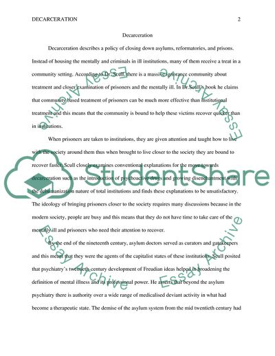 Major Issues of Incarceration