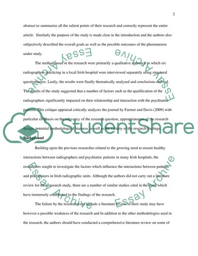 Qualitative Research in Radiography