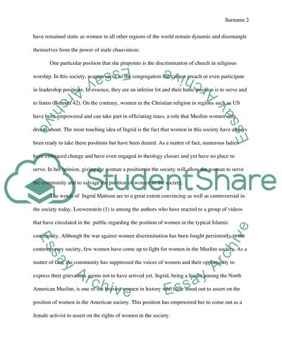 The History of Ingrid Mattson