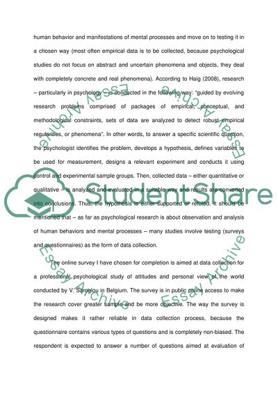 Psychology Research Concepts