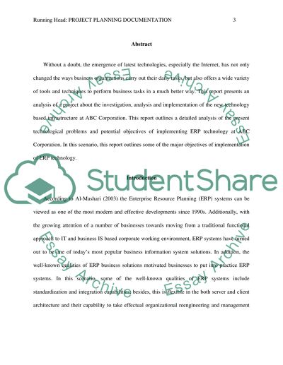 The Enterprise Resource Planning Systems