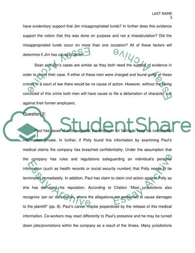 Defamation, Libel and Slander