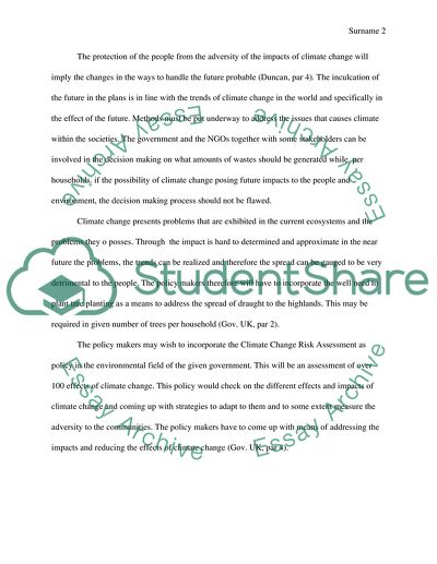 Topic on the assignment sheet