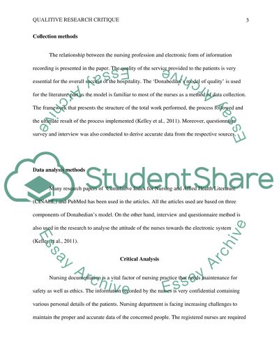 Qualitive Research Critique